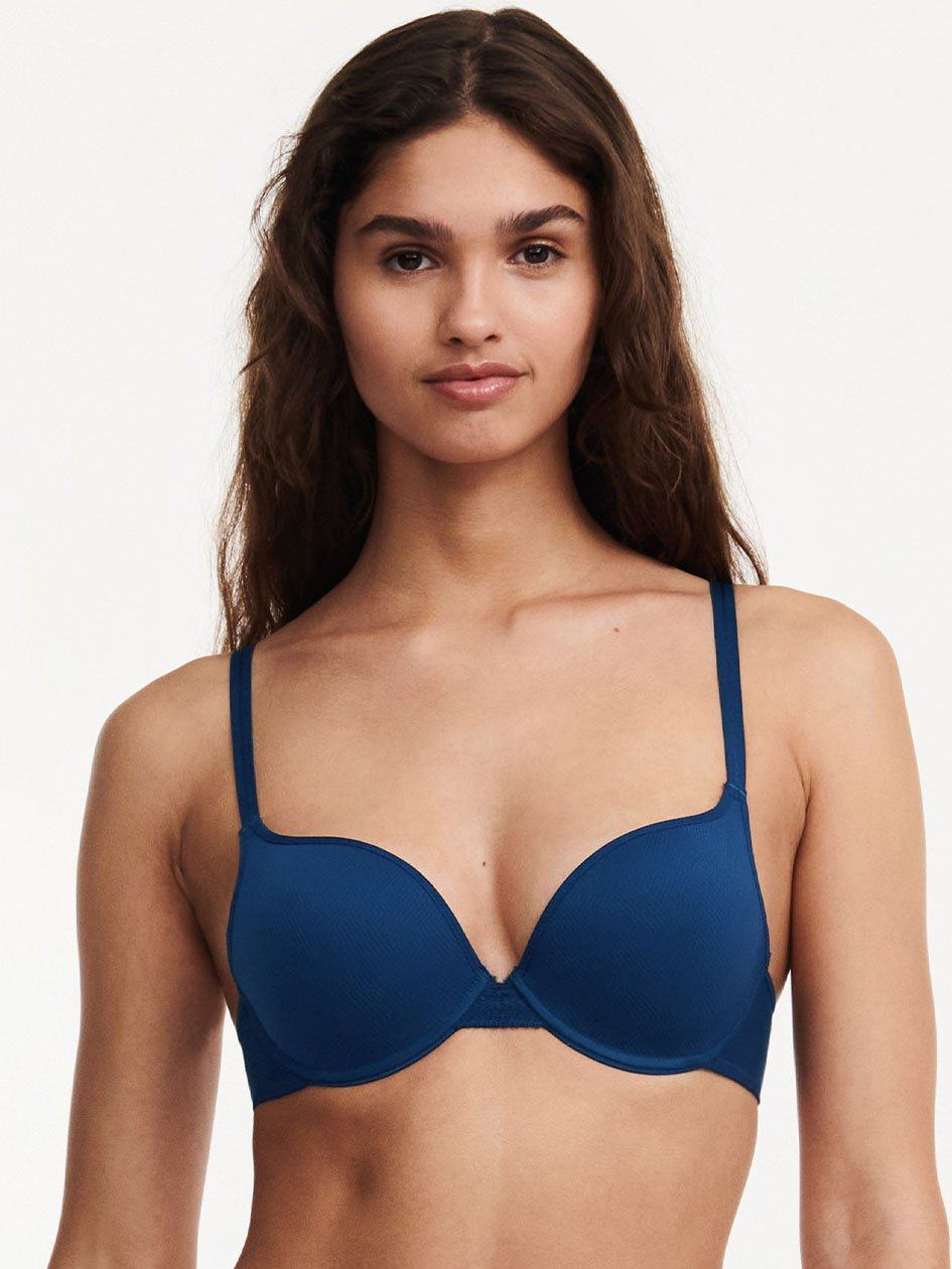 Deep Blue Chantelle Dream Today Push Up Women Bra | HOT248BZ