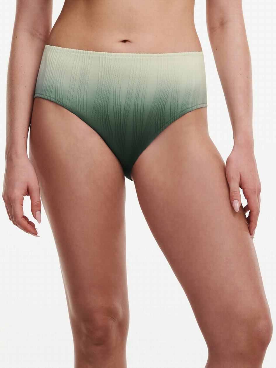 Green Chantelle Pulp Flex Size High Waist Swim Women Bikini Bottoms | KBF2984QM