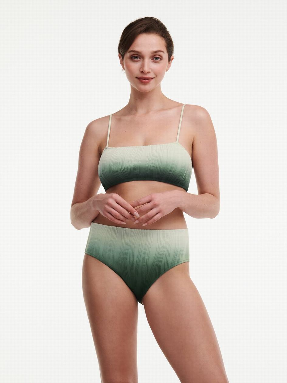 Green Chantelle Pulp Flex Size Swim Women Bikini Tops | AFK6414UV