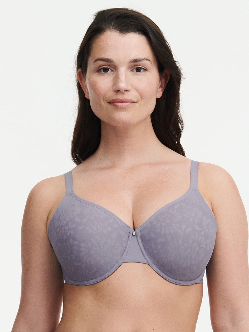 Grey Chantelle Comfort Chic Back Shaping Minimizer Women Bras | TWV1055LZ