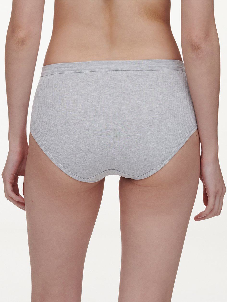 Grey Chantelle Cotton Comfort High Waist Women Briefs | XGC494MF