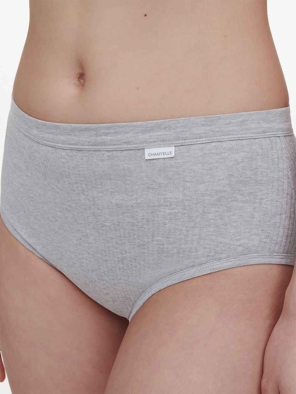 Grey Chantelle Cotton Comfort High Waist Women Briefs | XGC494MF