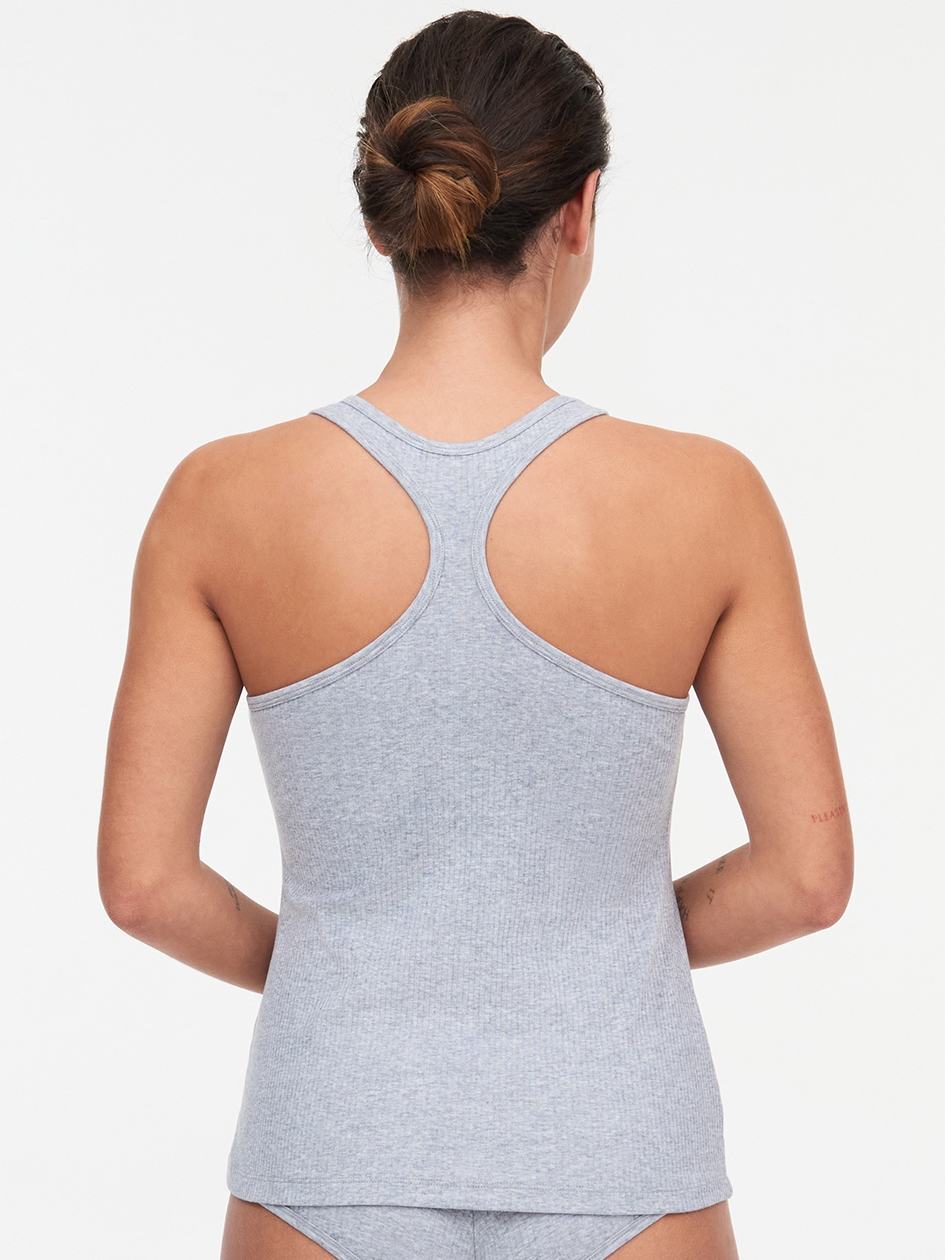 Grey Chantelle Cotton Comfort Women Tank Top | YJX5756TJ