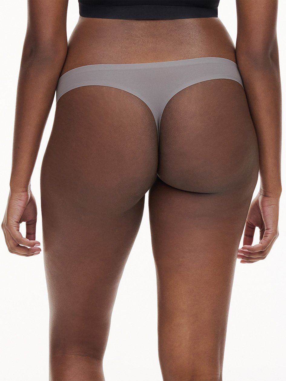 Grey Chantelle SoftStretch Women Thong Panty | GFR2563DB