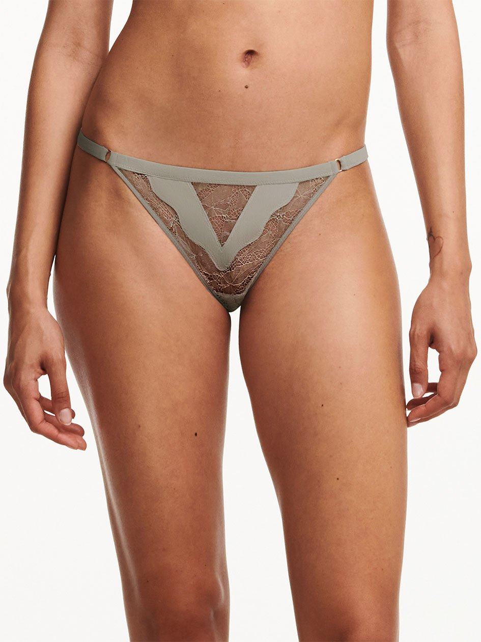 Grey Chantelle Spark Women Thong Panty | FUZ8261CB