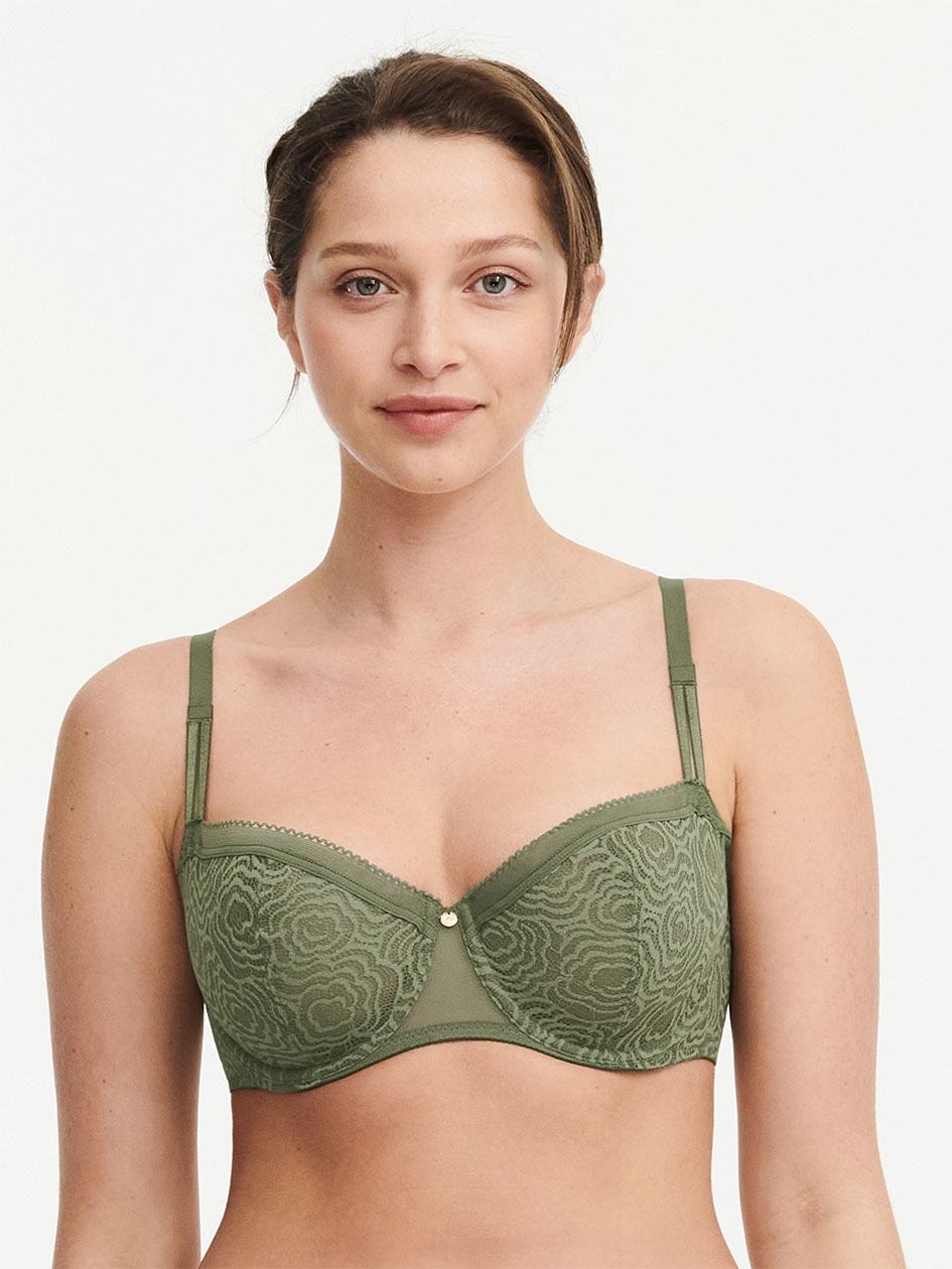 Khaki Green Chantelle C Jolie Demi Women Bras | UZZ1573FT