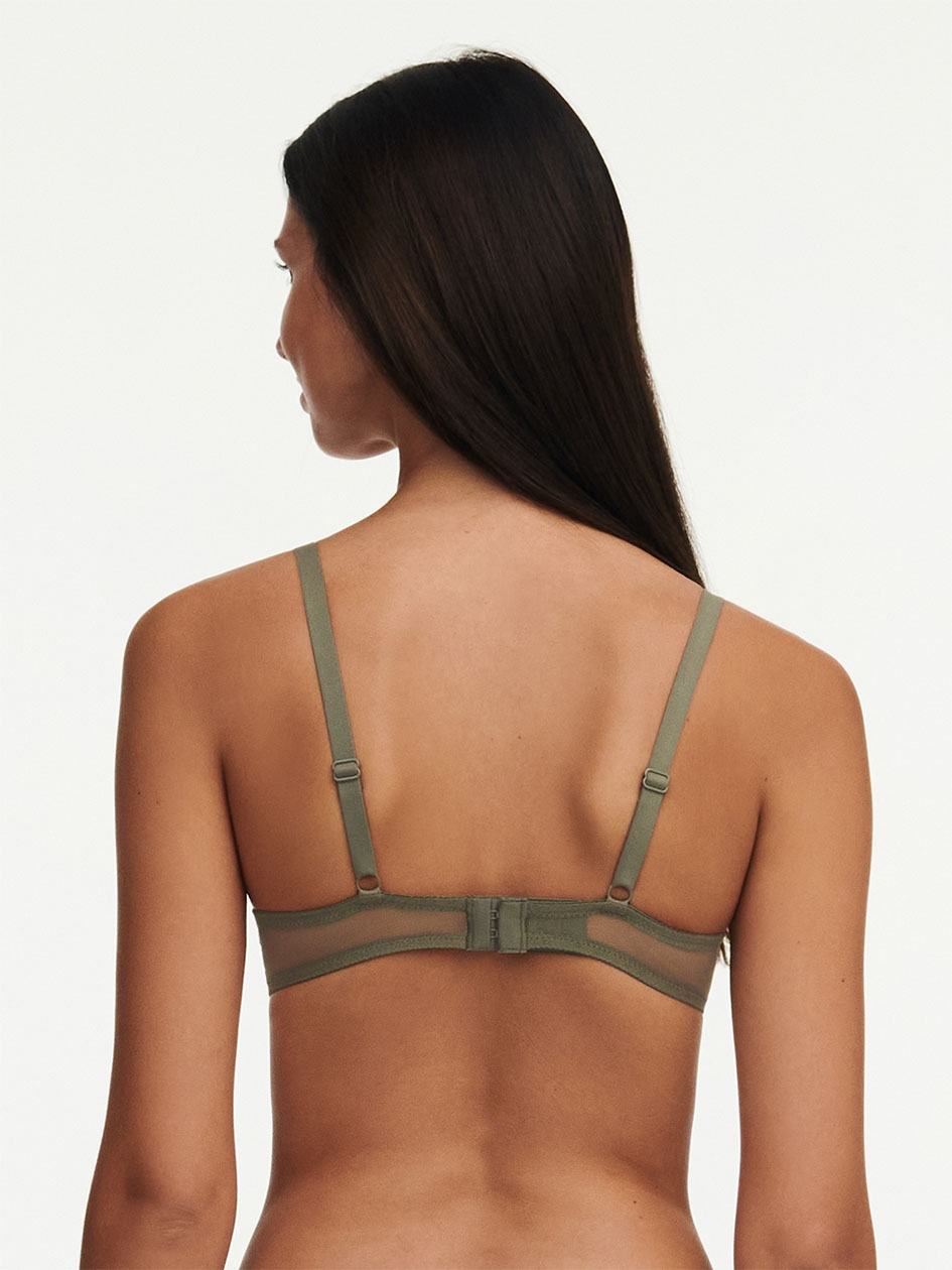 Khaki Green Chantelle Spark Lace Underwire Women Unlined Bra | JOE8390AB