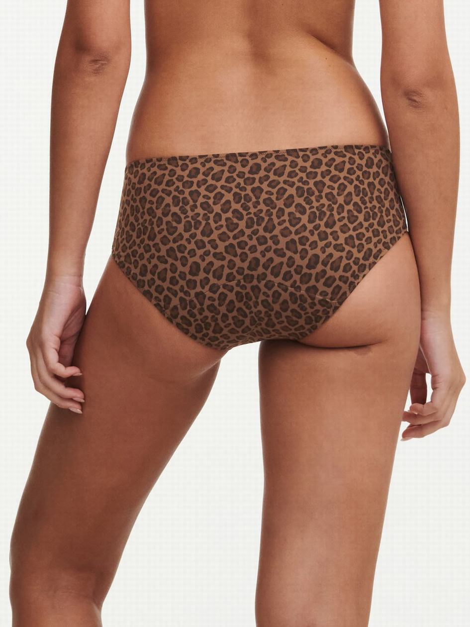 Leopard Chantelle Essential Leakproof Women Briefs | NFJ4733WK