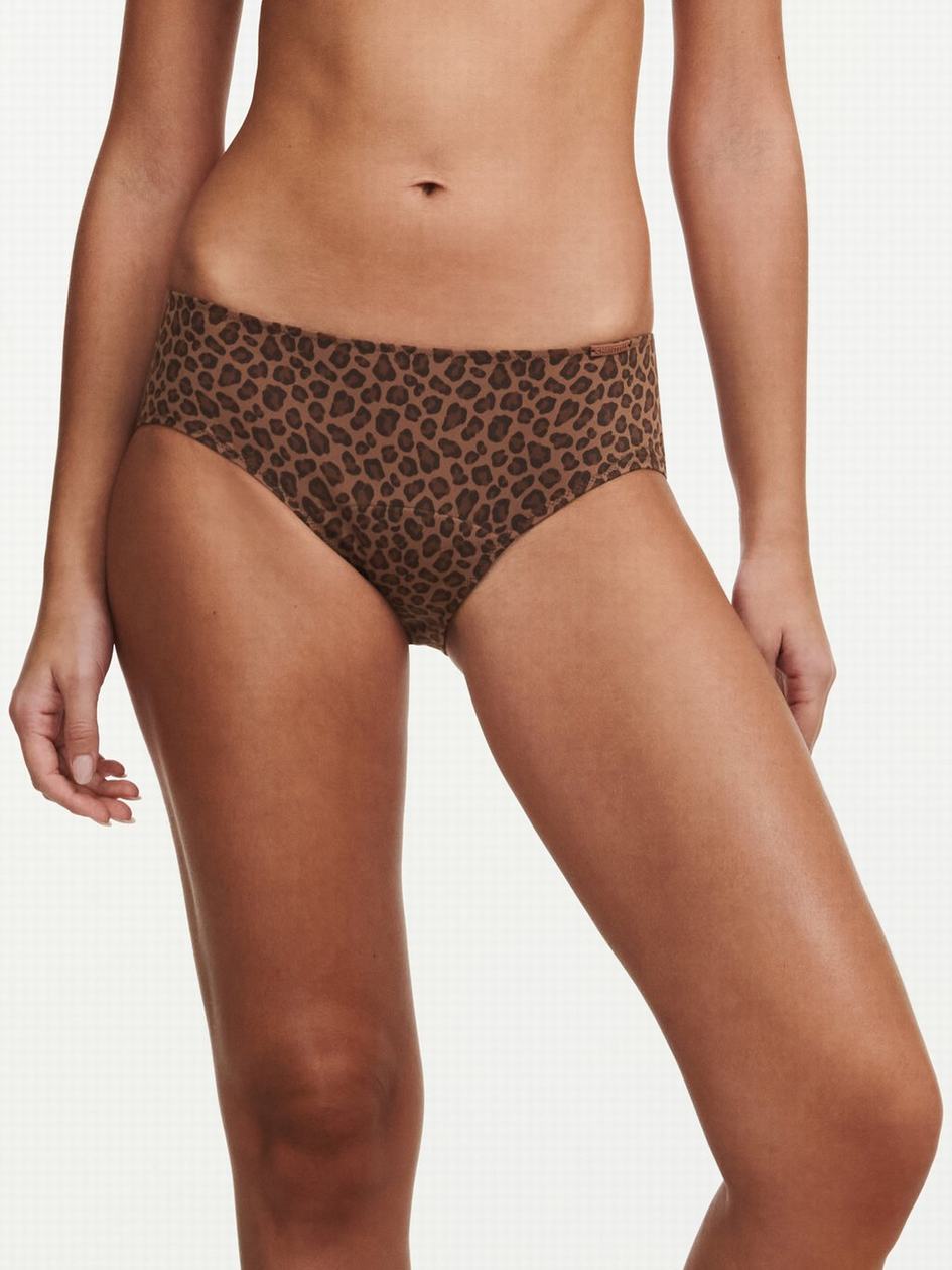 Leopard Chantelle Essential Leakproof Women Briefs | NFJ4733WK