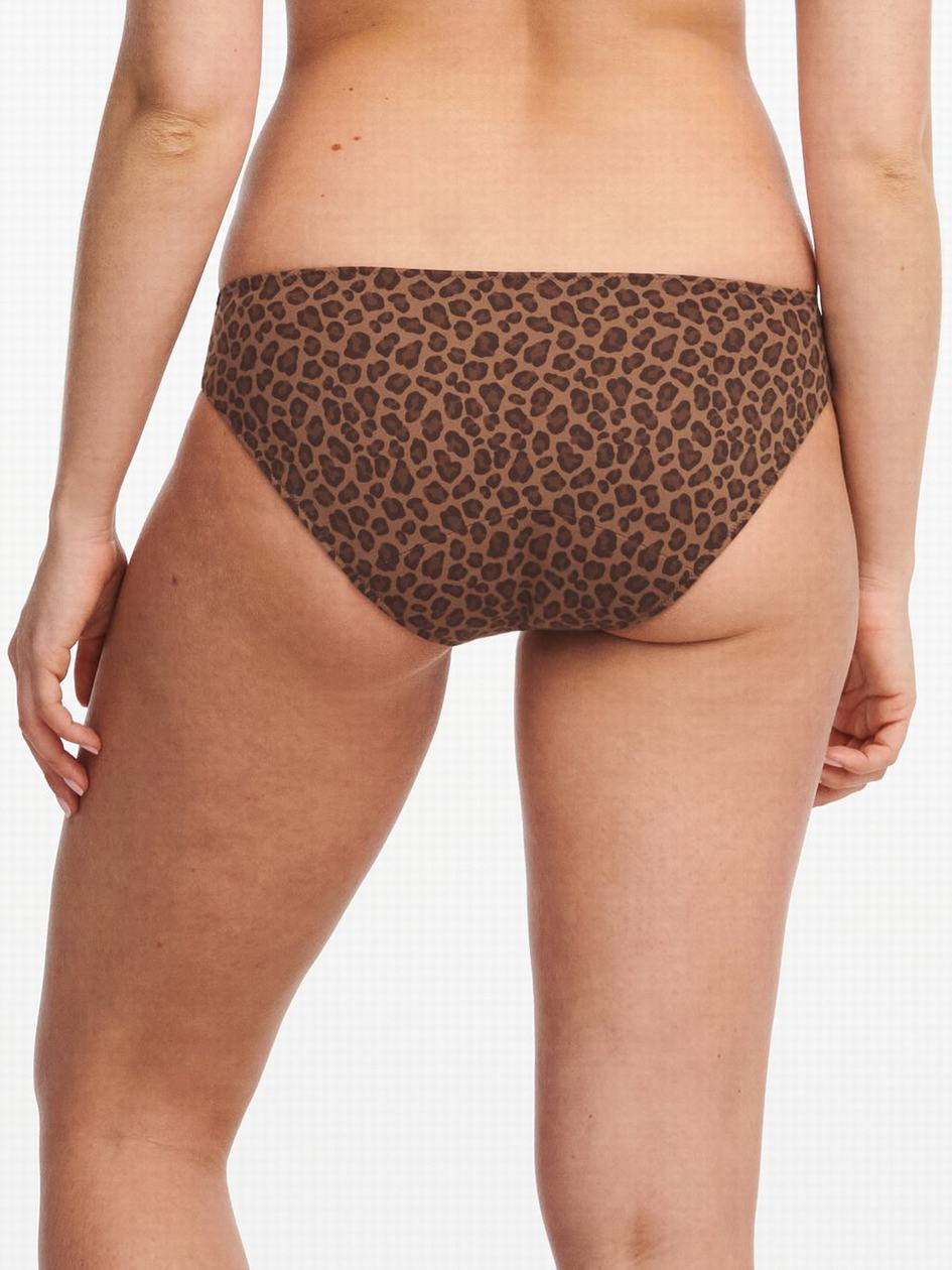 Leopard Chantelle Essential Leakproof Women Bikini Bottoms | BYY1144AH