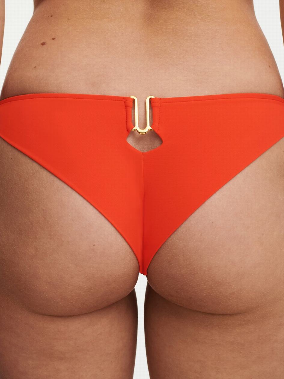 Light Orange Chantelle Glow Swim Women Bikini Bottoms | LMT3025MJ