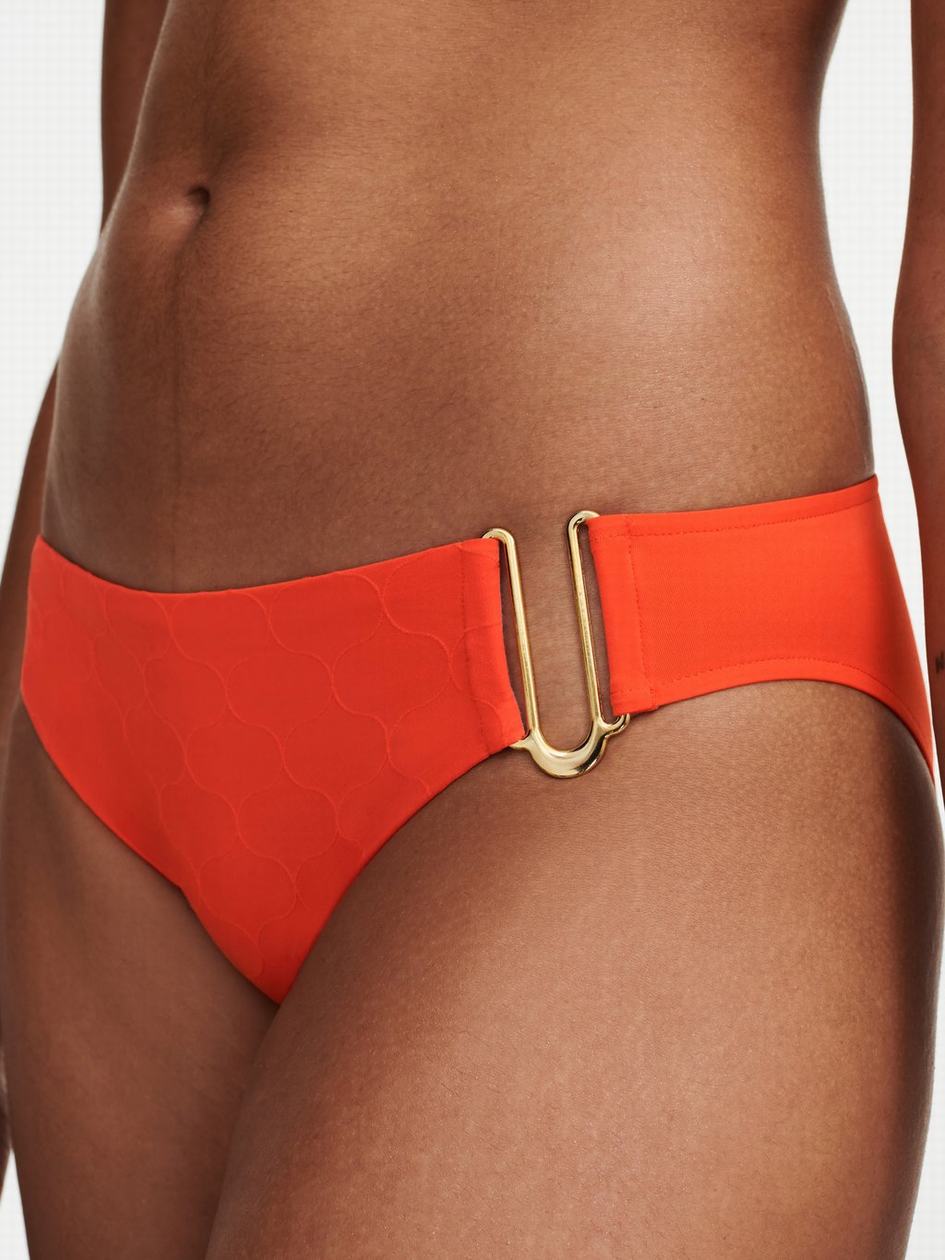 Light Orange Chantelle Glow Swim Women Bikini Bottoms | GZK6345FU