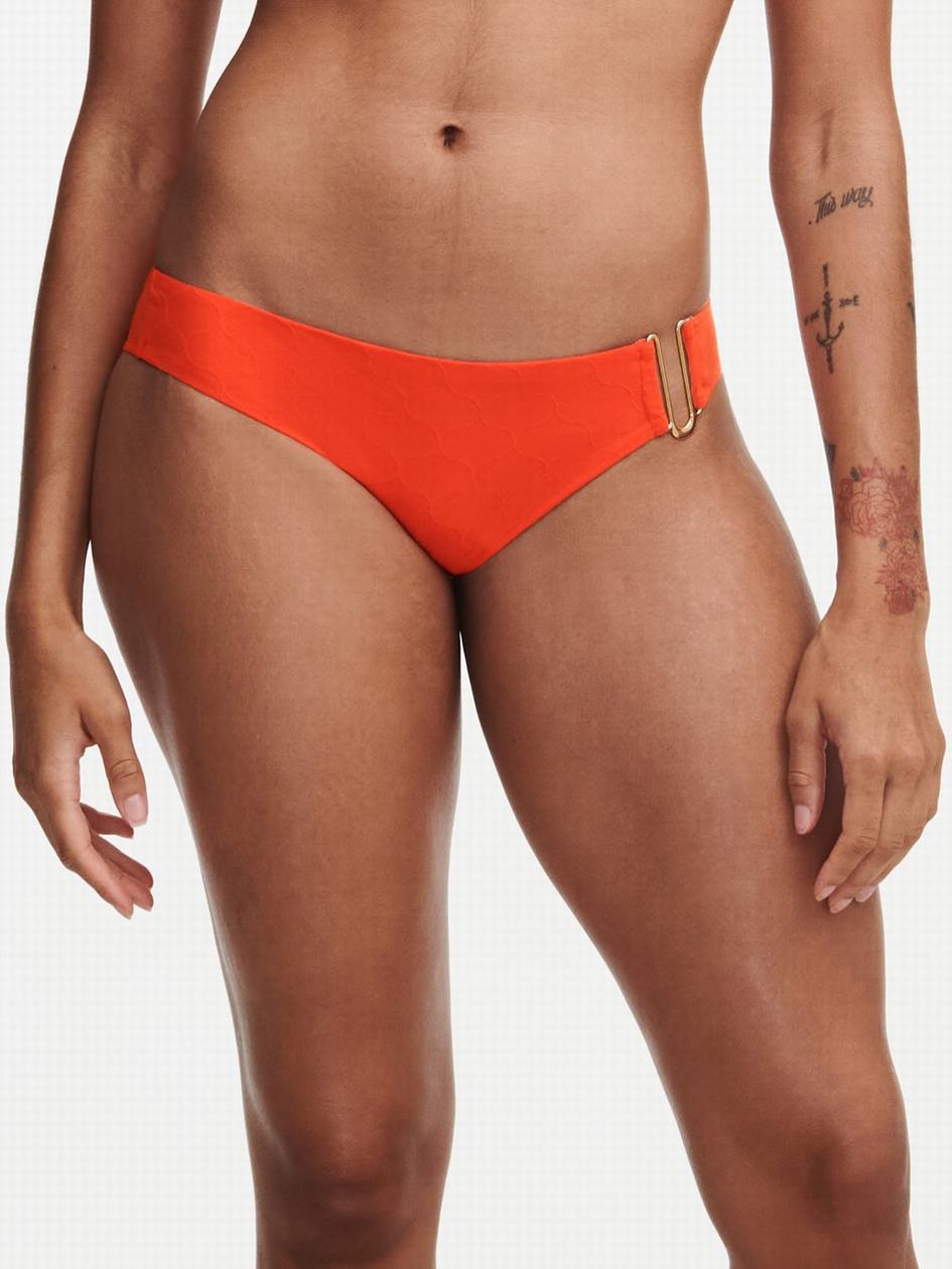 Light Orange Chantelle Glow Swim Women Bikini Bottoms | GZK6345FU