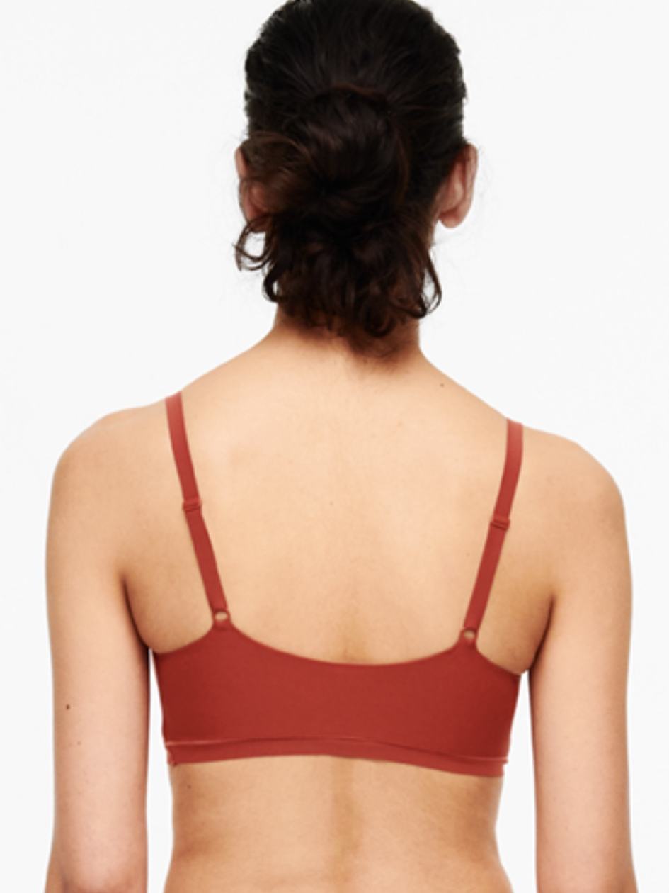 Orange Chantelle SoftStretch Scoop Padded Women Bralettes | BHQ3562YN