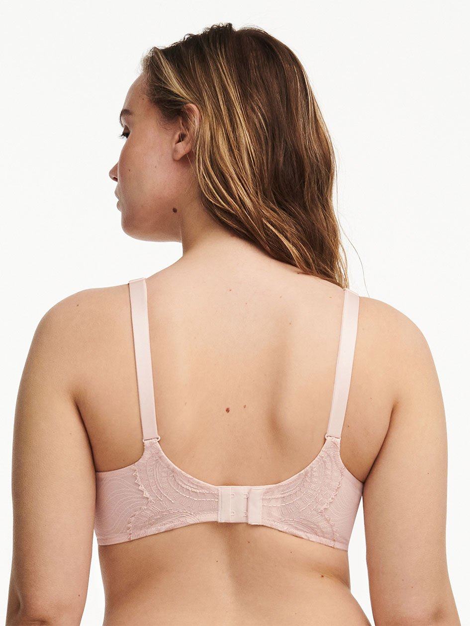 Pink Chantelle Mystic Dream Lace Plunge Contour Women Bras | TES612IZ