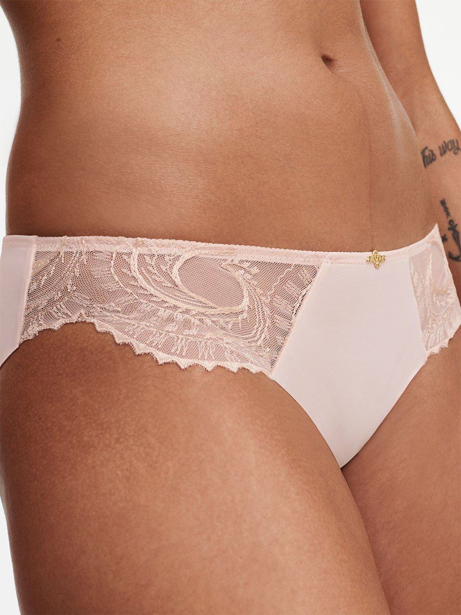 Pink Chantelle Mystic Dream Lace Women Bikini Bottoms | SOL1441FT