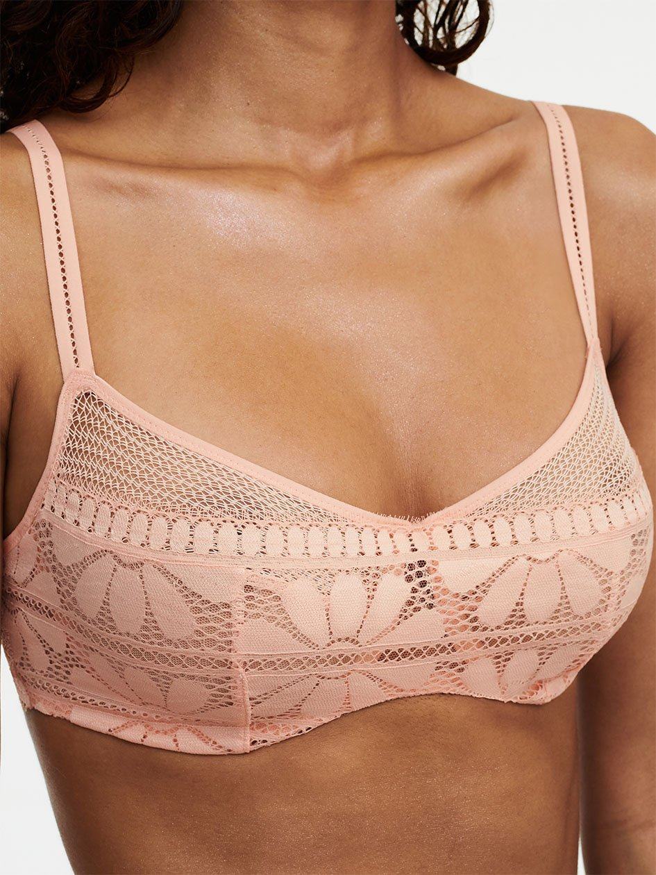 Pink Chantelle Sofie Lace Underwire Women Bras | LLC6779KZ