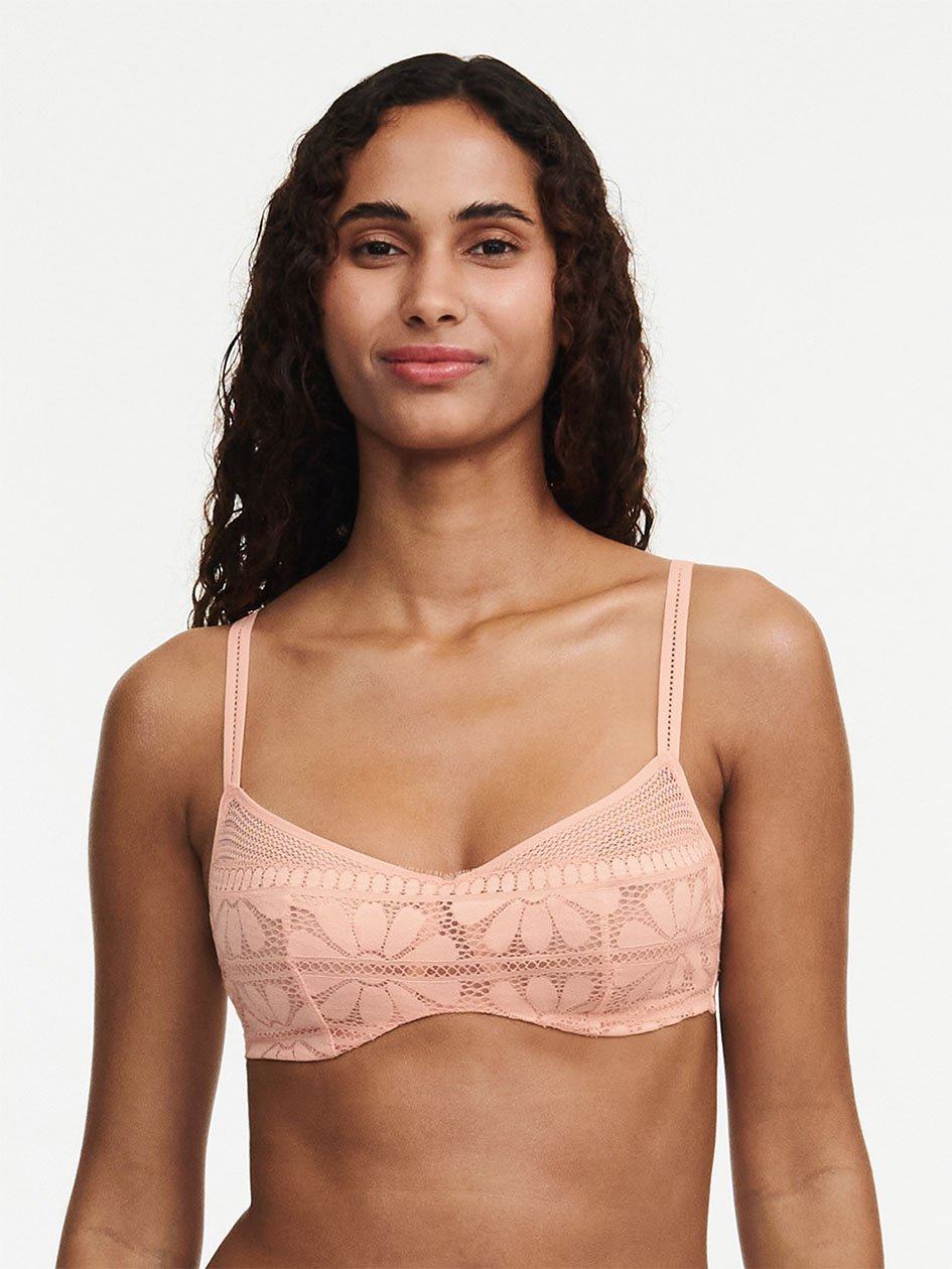 Pink Chantelle Sofie Lace Underwire Women Bras | LLC6779KZ