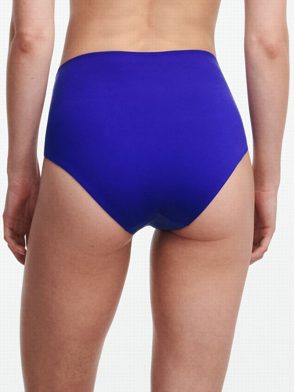 Purple Blue Chantelle Pure Solar High Waist Swim Women Bikini Bottoms | KDN10057GD