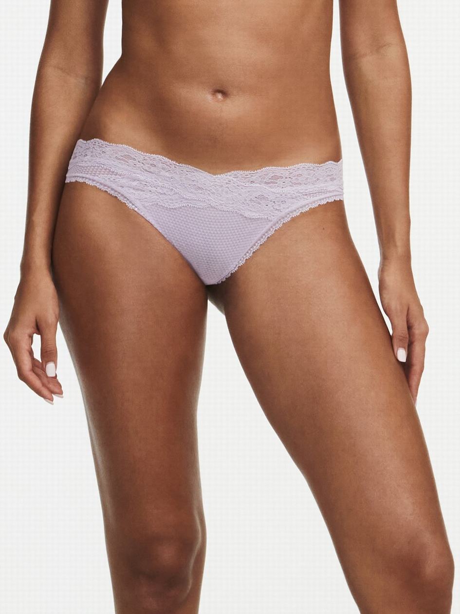 Purple Chantelle Brooklyn Women Thong Panty | JWZ671JJ