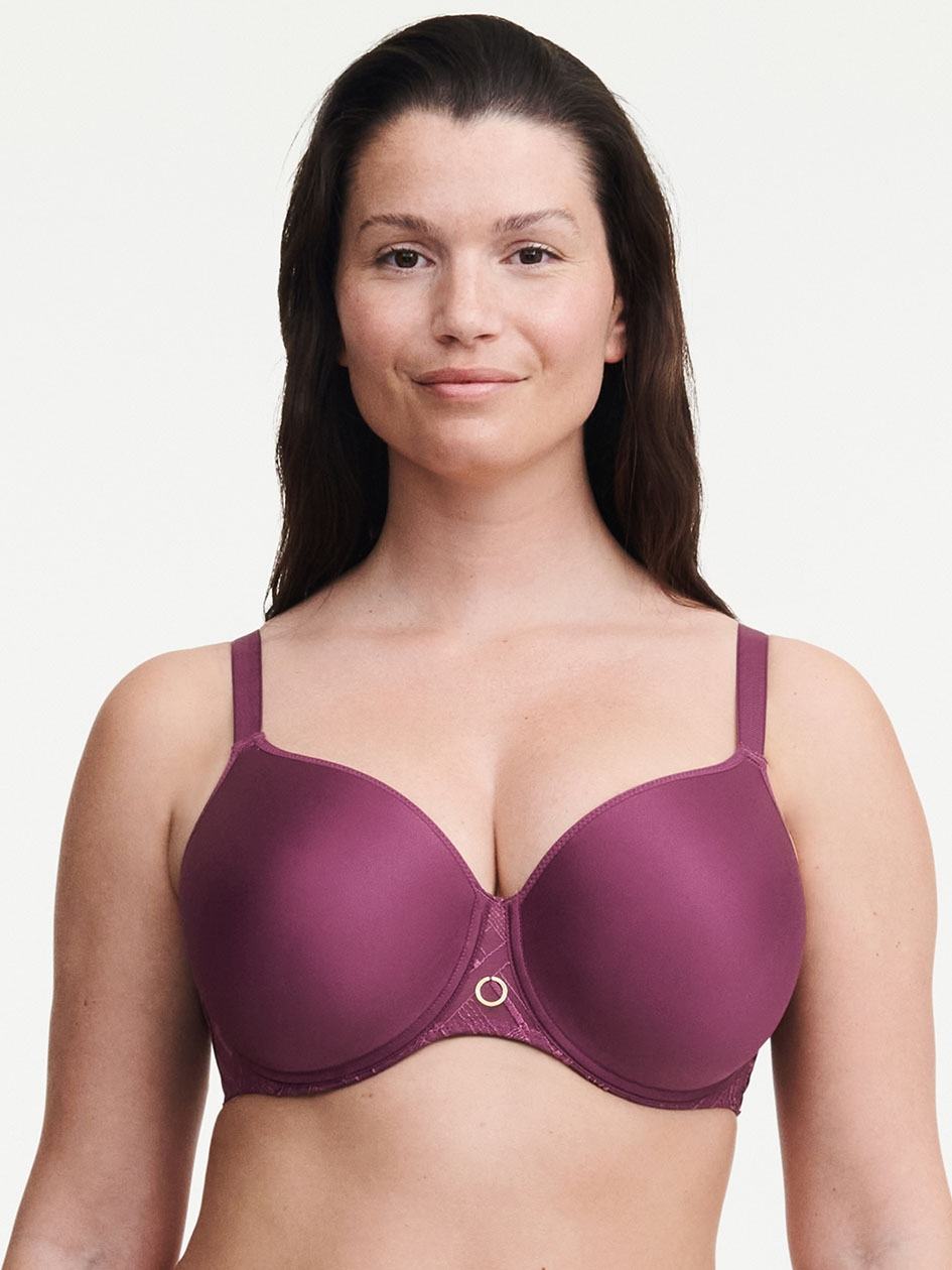 Purple Chantelle Graphic Support Full Coverage Custom Fit Women T-Shirt Bra | TPX245MZ