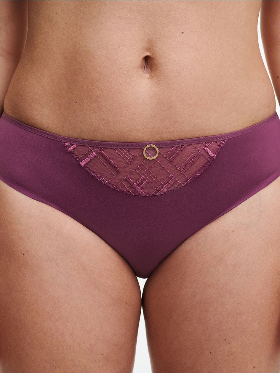 Purple Chantelle Graphic Support Women Bikini Bottoms | NMD7882DG