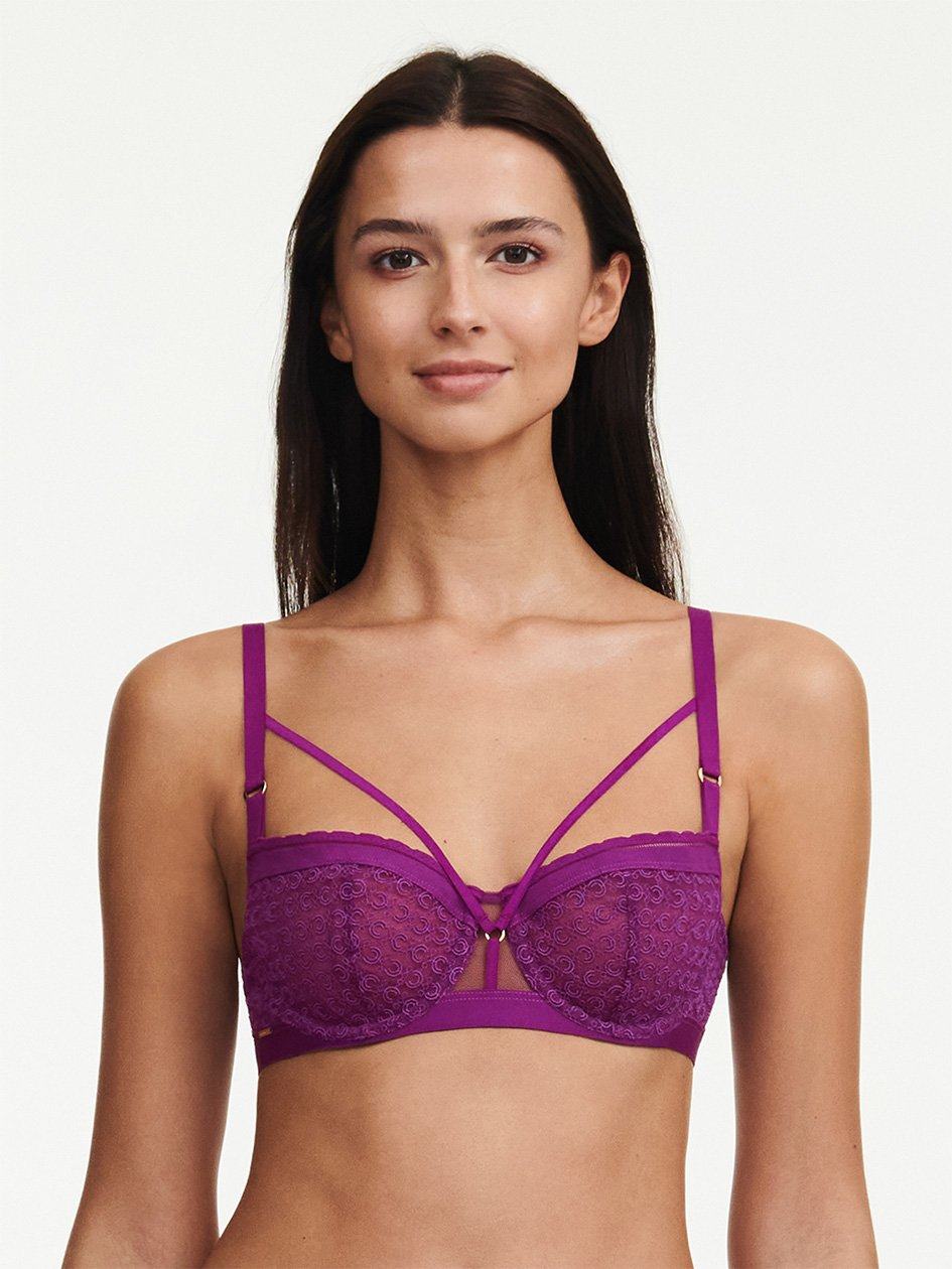 Purple Chantelle Monogram Demi Women Unlined Bra | VEV6830ST