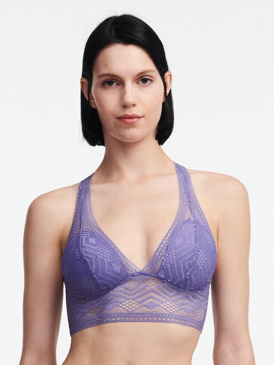 Purple Chantelle Ondine Wireless Women Bras | WBL6940VH