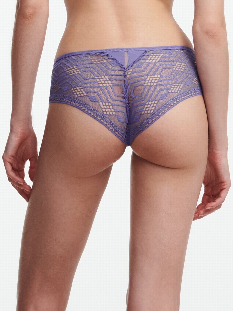 Purple Chantelle Ondine Women Hipster Panty | GTW992JB