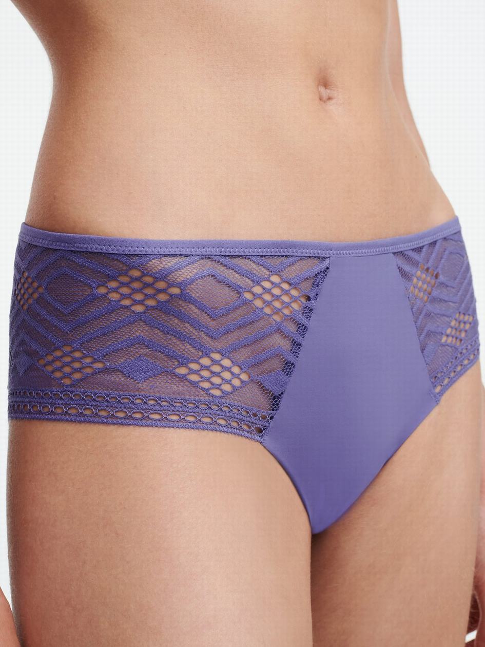 Purple Chantelle Ondine Women Hipster Panty | GTW992JB