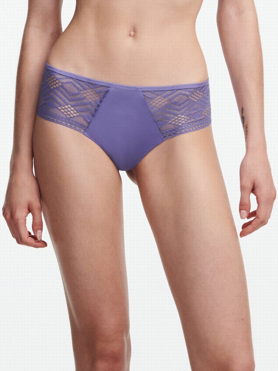 Purple Chantelle Ondine Women Hipster Panty | GTW992JB