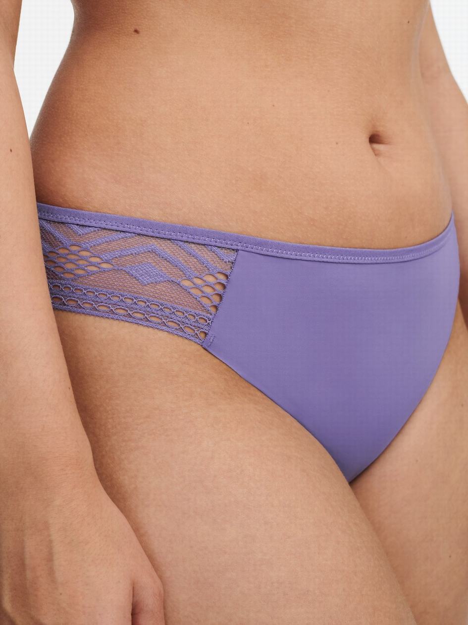 Purple Chantelle Ondine Women Thong Panty | PCL2783UH