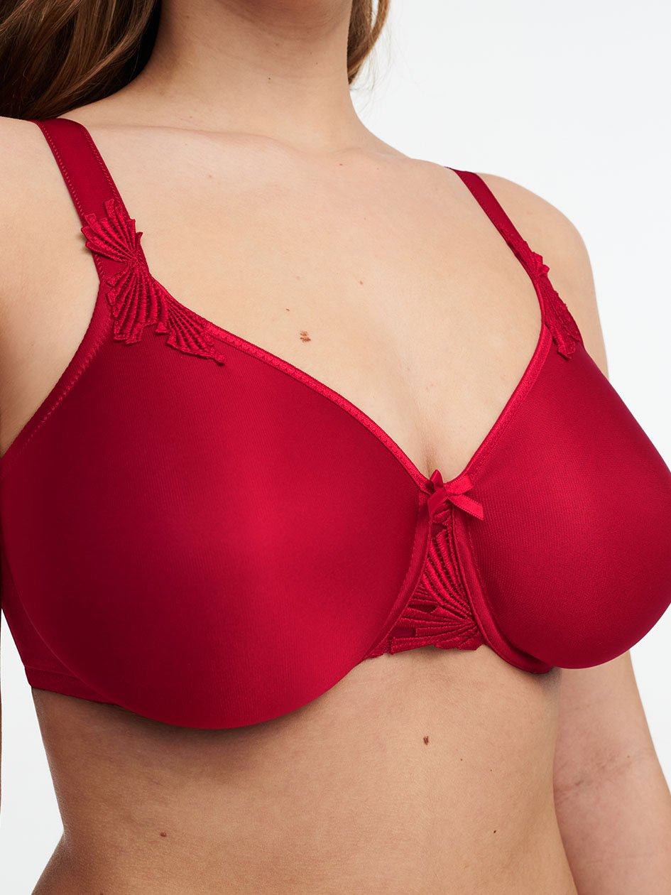 Red Chantelle Hedona Seamless Minimizer Women Unlined Bra | ITN9685WN