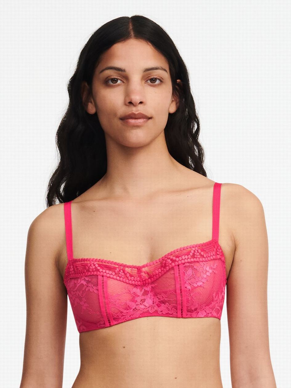 Red Chantelle Olivia Demi Women Bras | AEE2959QR