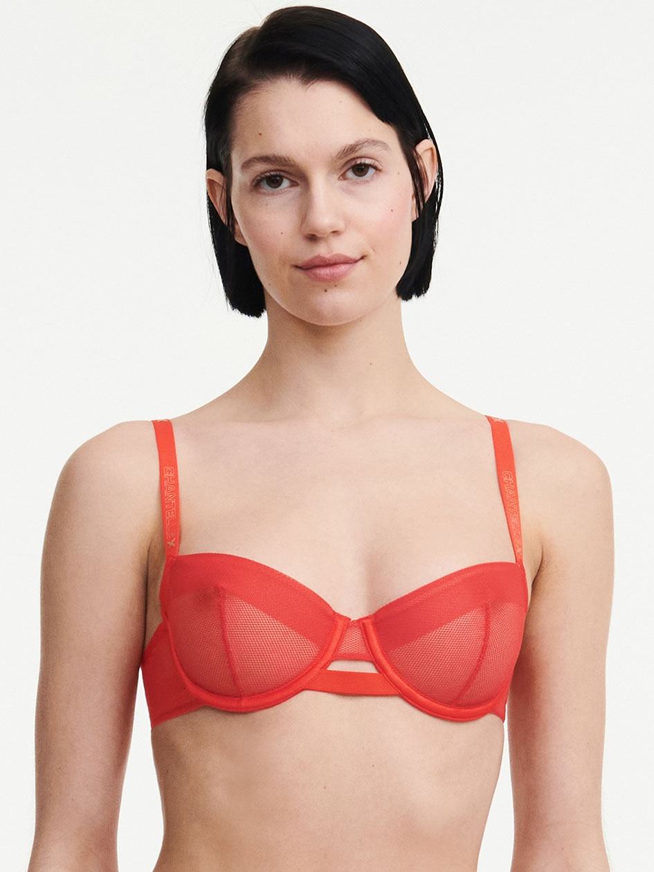 Red Chantelle Xpose Demi Women Bras | CMZ10049LS