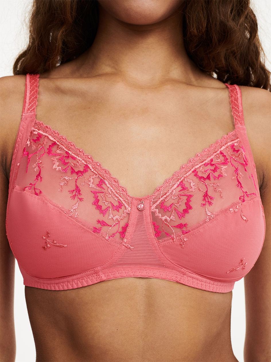 Rose Pink Chantelle Every Curve Full Coverage Wireless Women Bras | DVI7297RU