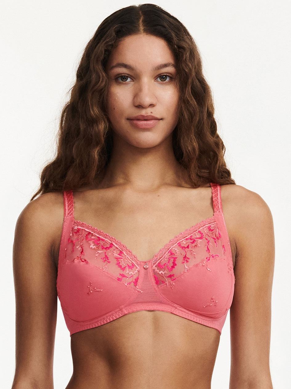 Rose Pink Chantelle Every Curve Full Coverage Wireless Women Bras | DVI7297RU