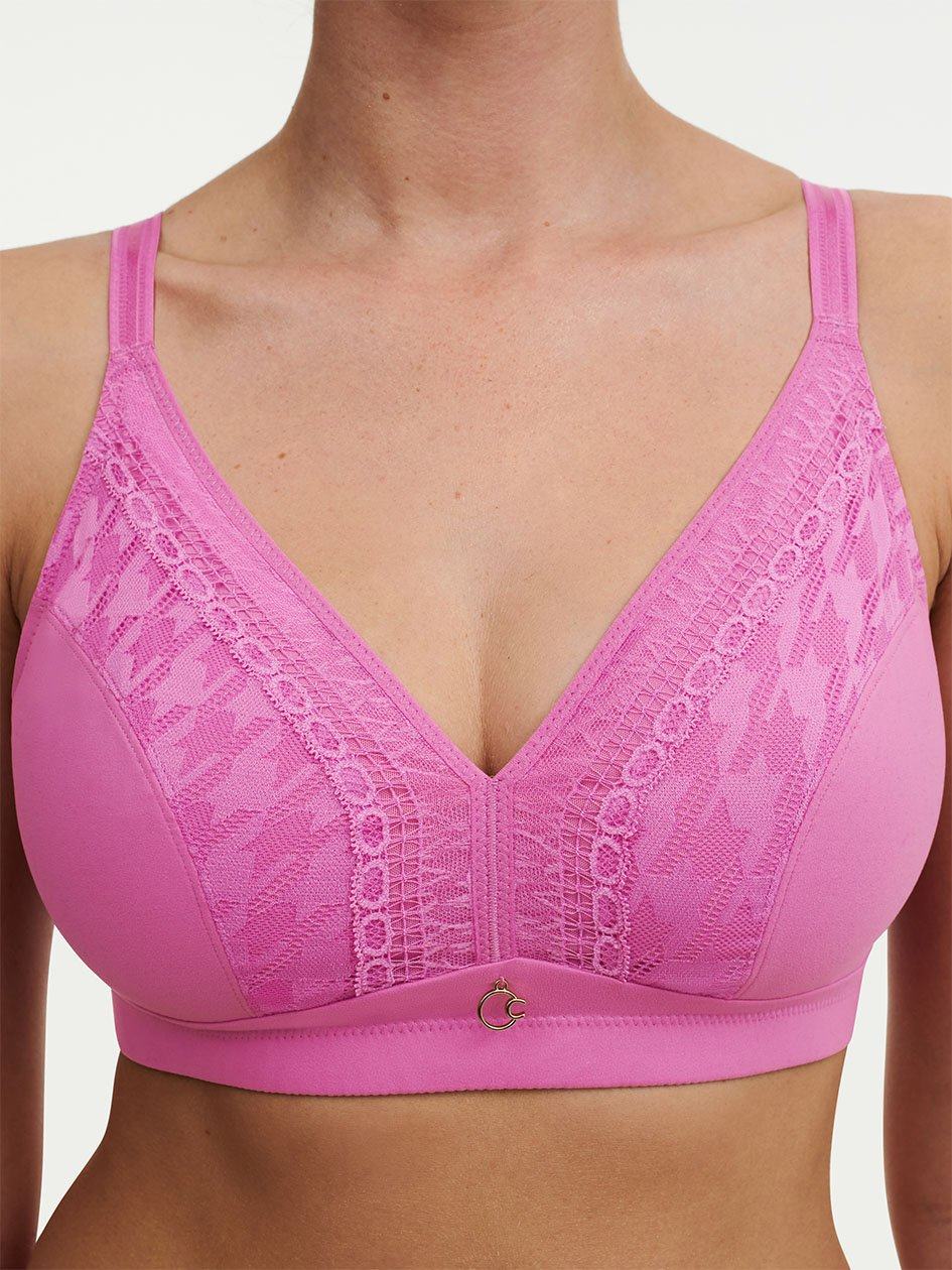 Rose Pink Chantelle Impression Full Support Wireless Women Bras | NHD471CL