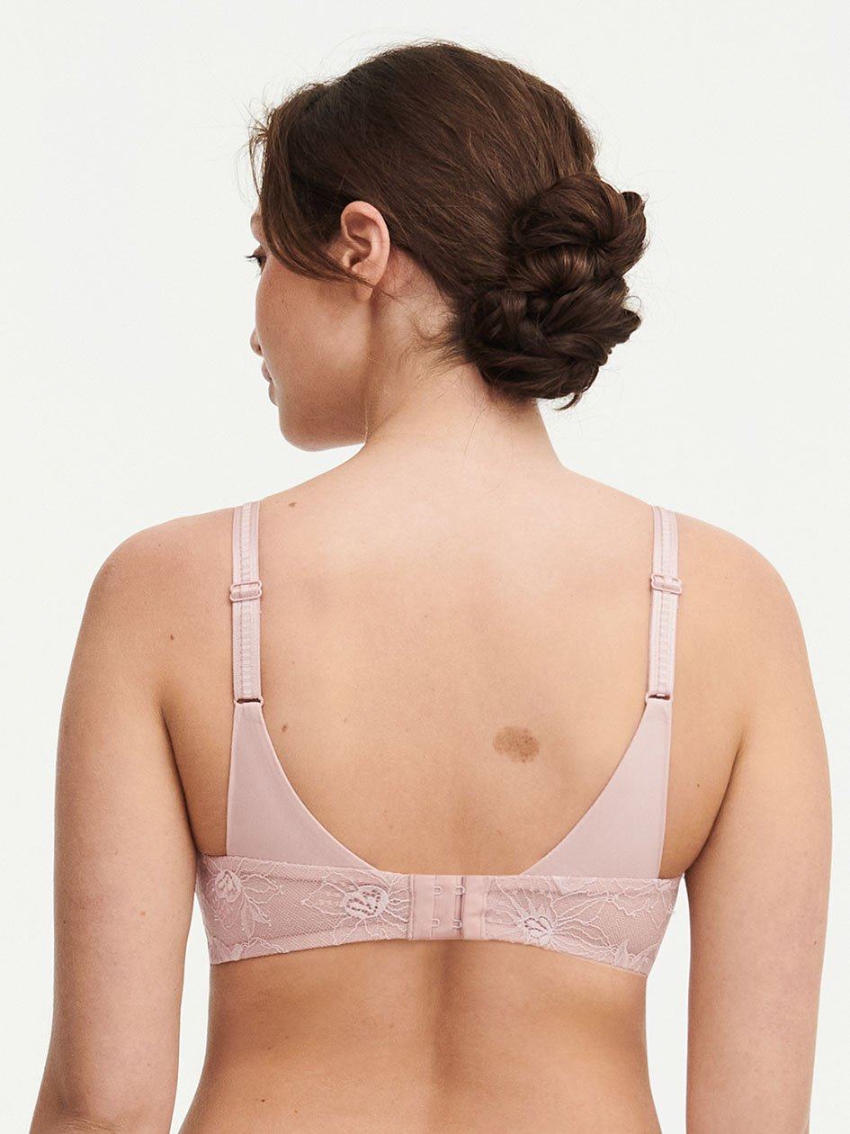 Rose Pink Chantelle Orchids Wireless Triangle Women Bras | KNX7859SS