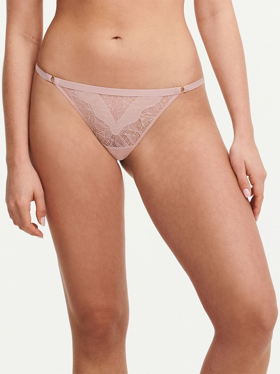 Rose Pink Chantelle Spark Women Thong Panty | VDR9690HC