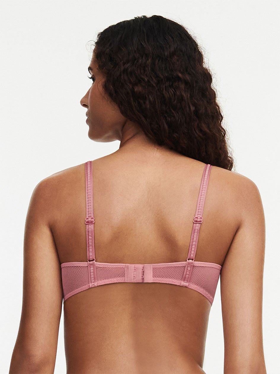 Rose Pink Chantelle Suzy Lace Demi Women Unlined Bra | ILO1492UP