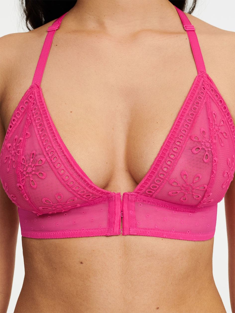 Rose Red Chantelle Prisca Wireless Women Bras | CME8894WH