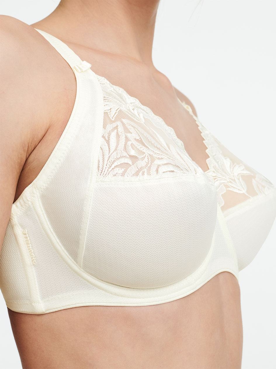 White Chantelle Amazone Full Coverage Women Unlined Bra | UKO3547MD