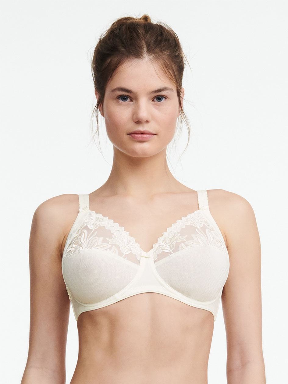 White Chantelle Amazone Full Coverage Women Unlined Bra | UKO3547MD