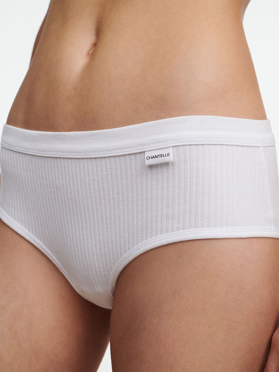 White Chantelle Cotton Comfort Women Hipster Panty | NAF9917HL