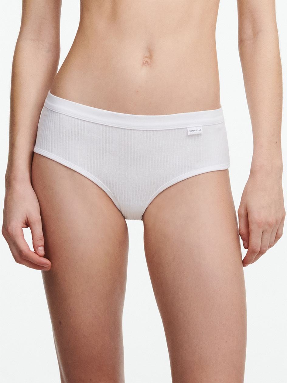 White Chantelle Cotton Comfort Women Hipster Panty | NAF9917HL