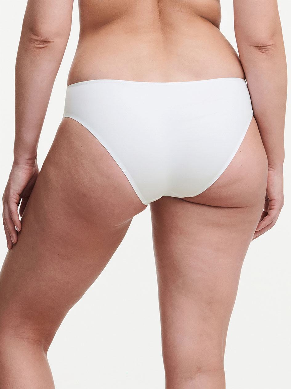 White Chantelle Graphic Support Women Bikini Bottoms | EWS326WQ