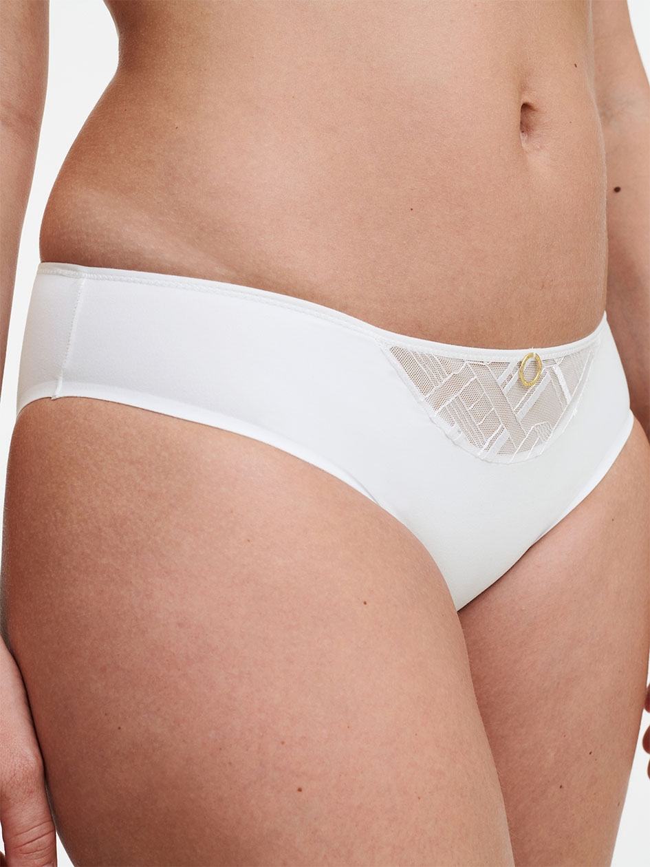 White Chantelle Graphic Support Women Bikini Bottoms | EWS326WQ