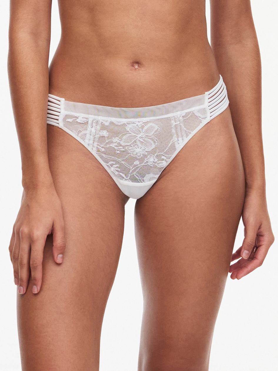 White Chantelle Impulse Women Thong Panty | OZO3715SW