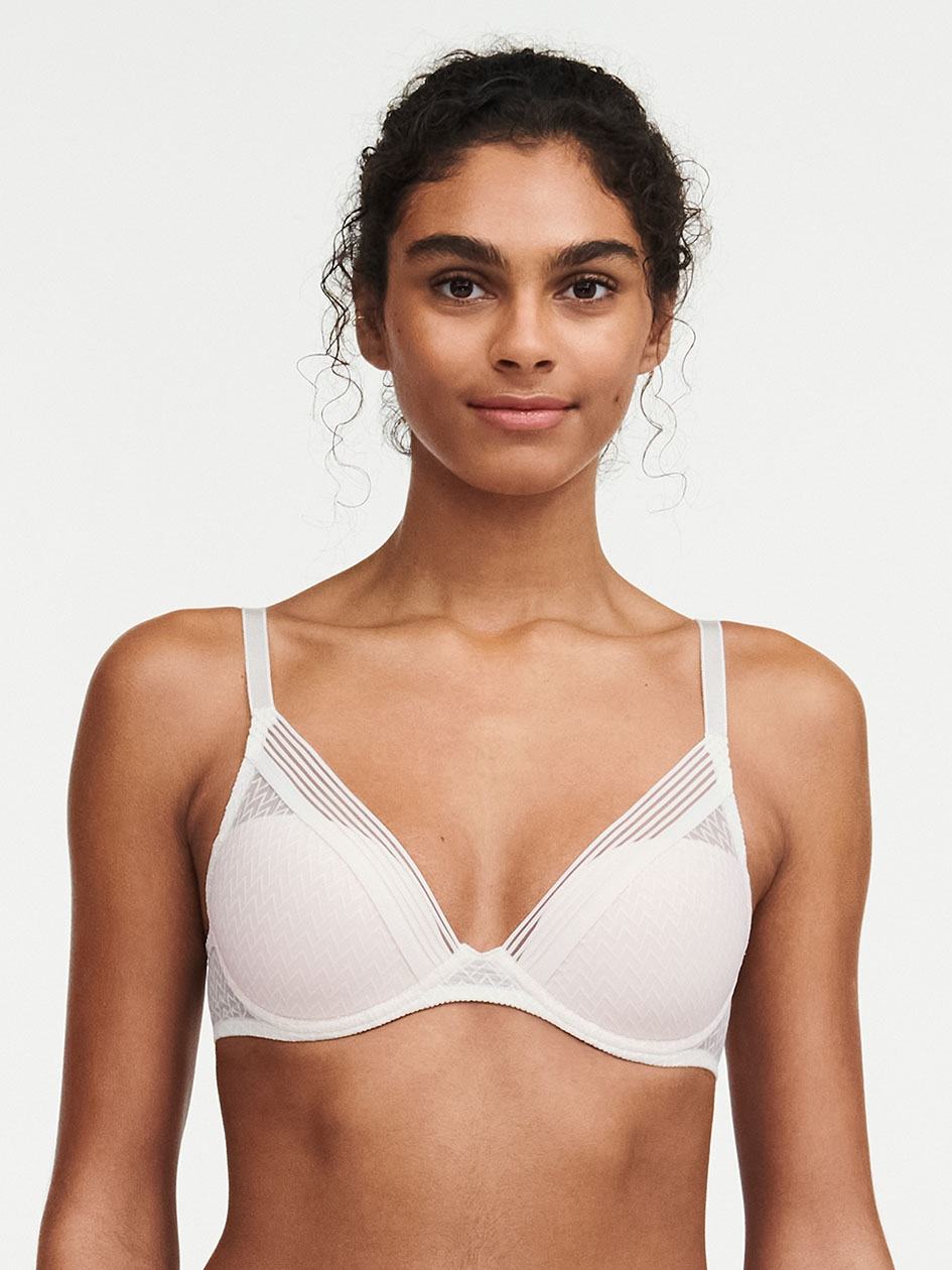 White Chantelle Manhattan Plunge Women T-Shirt Bra | JDI9897IU